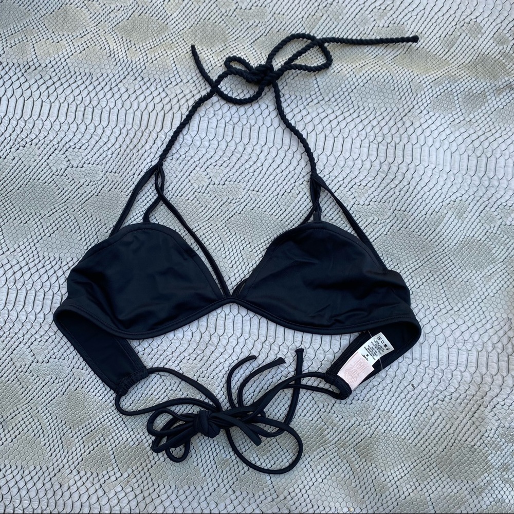 Hot as hell black bikini top